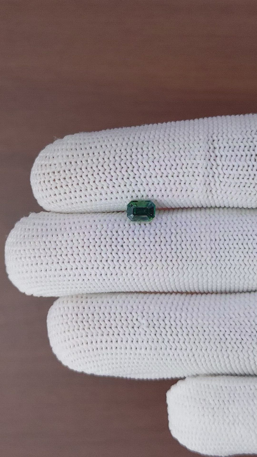 0.80 Ct. Green Sapphire from Madagascar Size Video