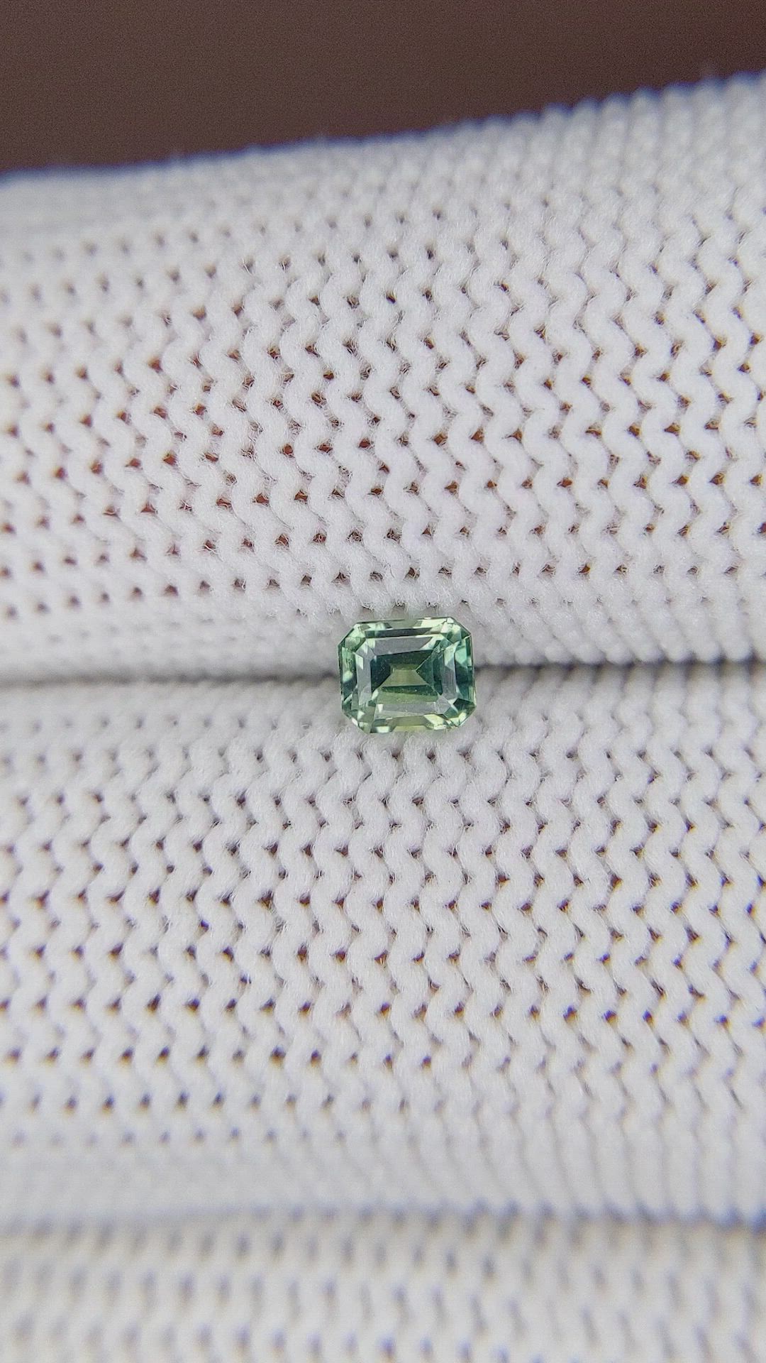 0.43 Ct. Green Sapphire from Madagascar Size Video