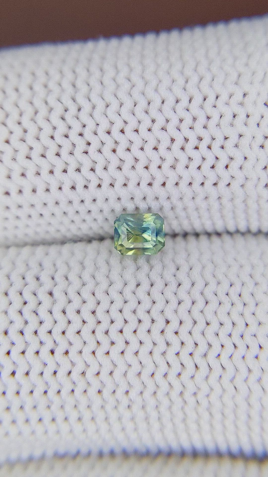 0.45 Ct. Bi Color Sapphire from Madagascar Size Video
