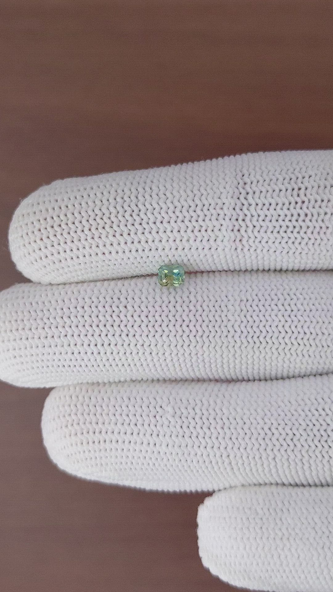 0.45 Ct. Bi Color Sapphire from Madagascar Size Video