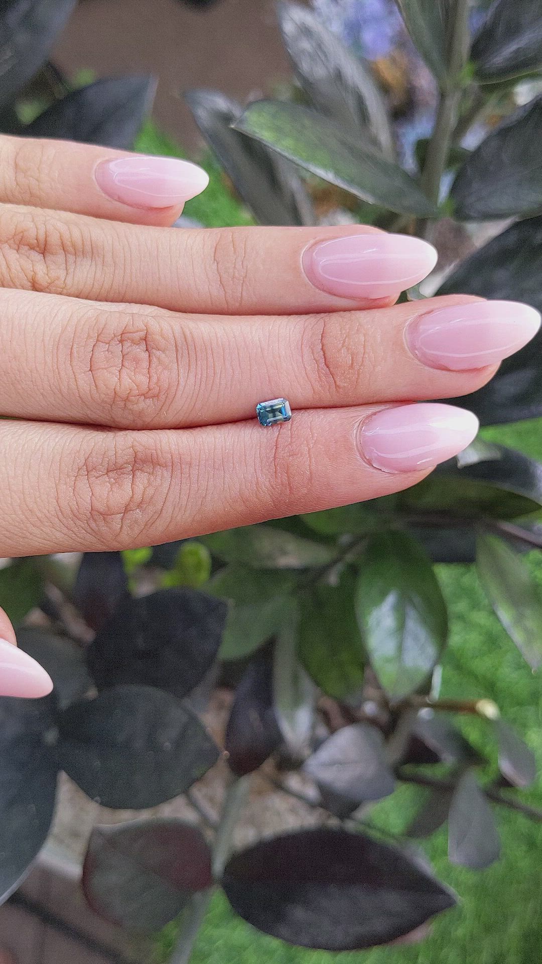 0.41 Ct. Bi Color Sapphire from Madagascar Size Video