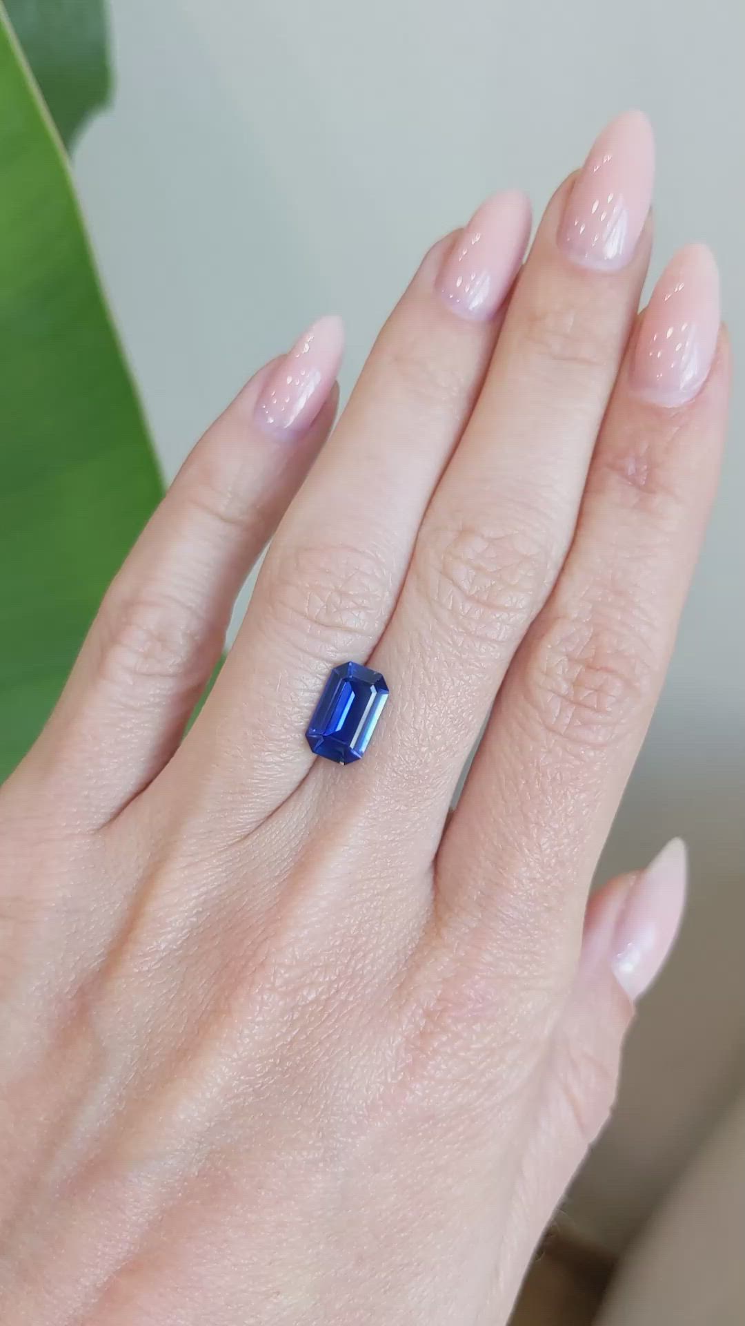 2.43 Ct. Blue Sapphire from Ceylon (Sri Lanka) Size Video