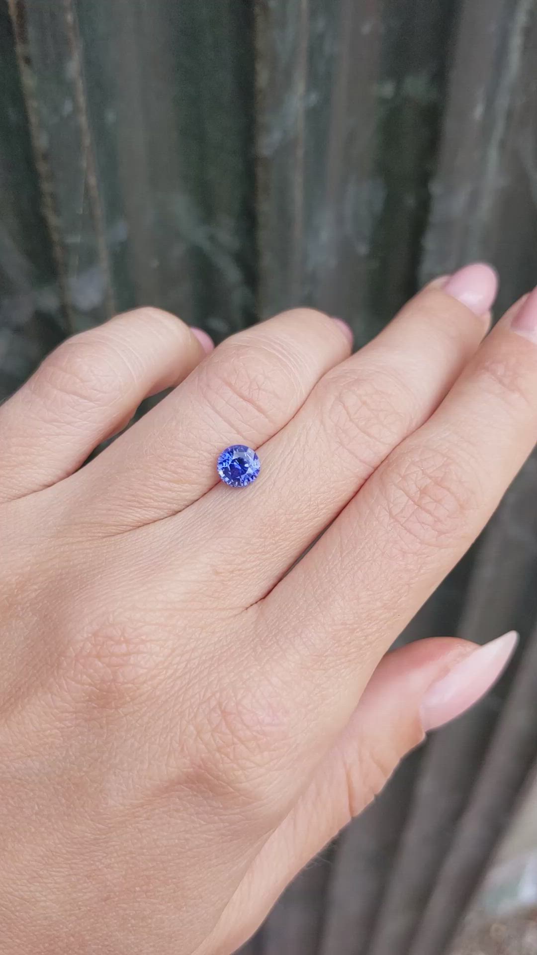 1.08 Ct. Blue Sapphire from Ceylon (Sri Lanka) Size Video