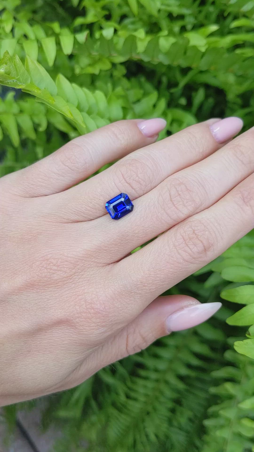 2.60 Ct. Blue Sapphire from Ceylon (Sri Lanka) Size Video