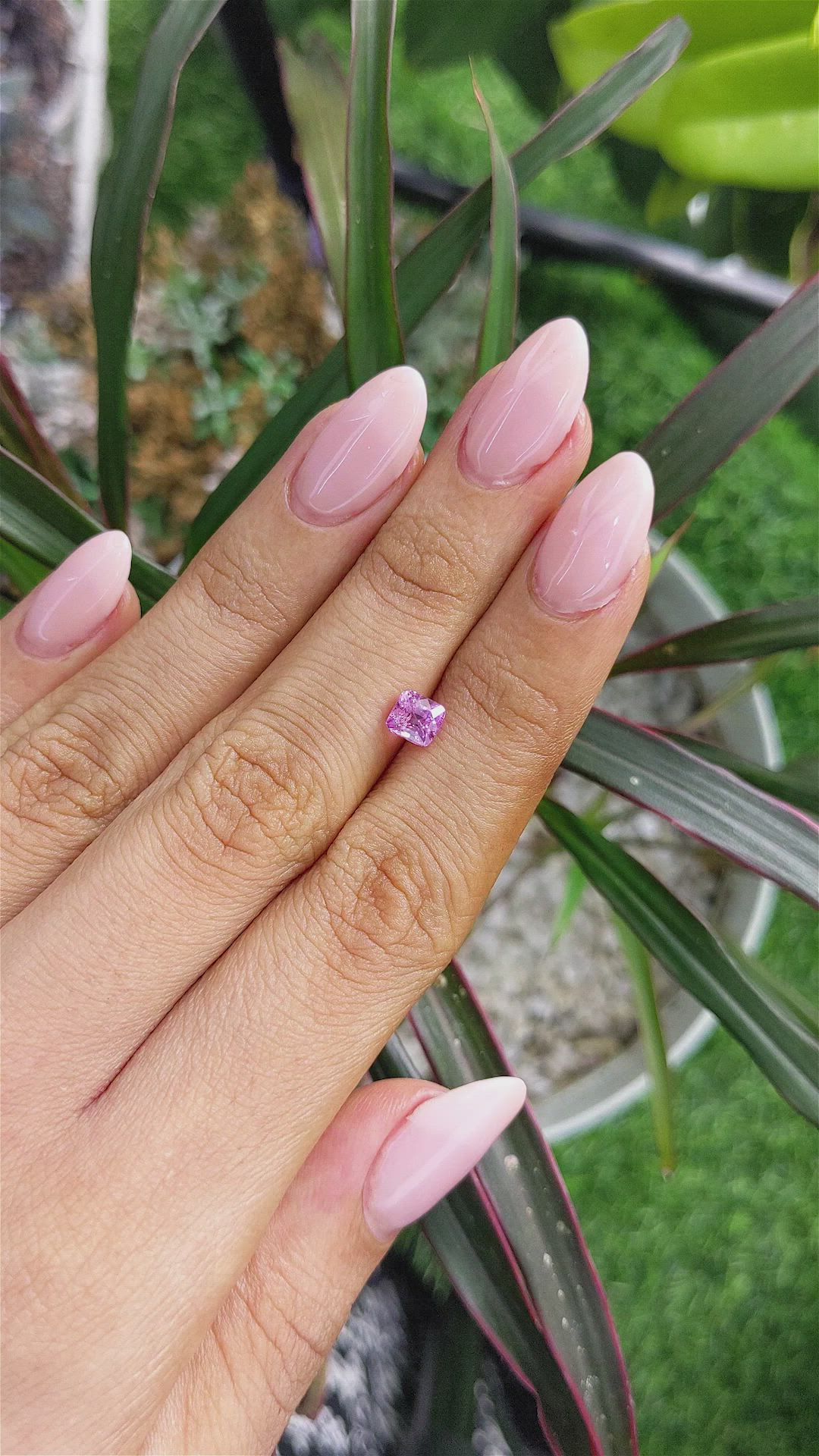 1.07 Ct. Pink Sapphire from Madagascar Size Video