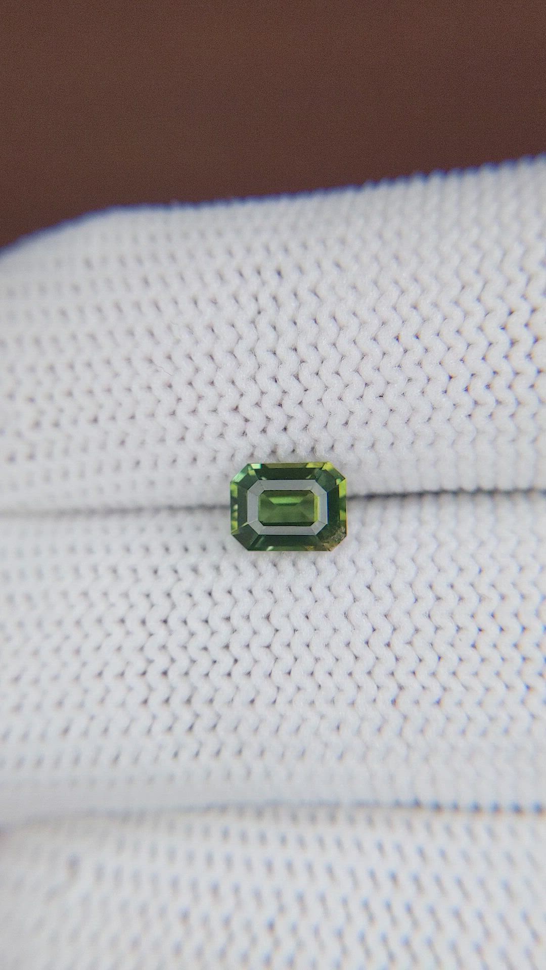 1.04 Ct. Green Sapphire from Madagascar Size Video