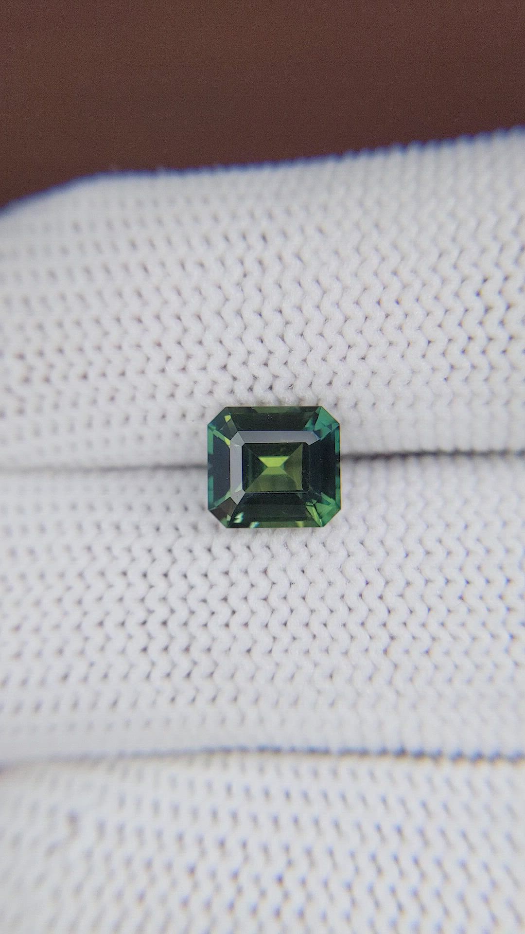 2.17 Ct. Bluish Green Sapphire from Madagascar Size Video