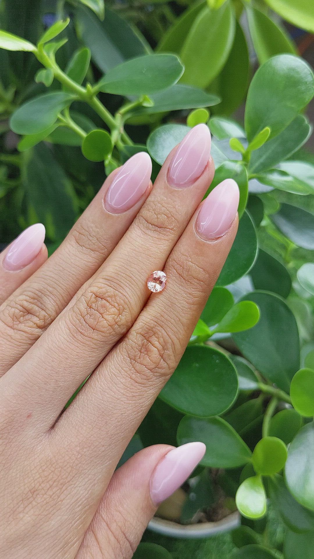 1.02 Ct. Padparadscha Sapphire from Madagascar Size Video