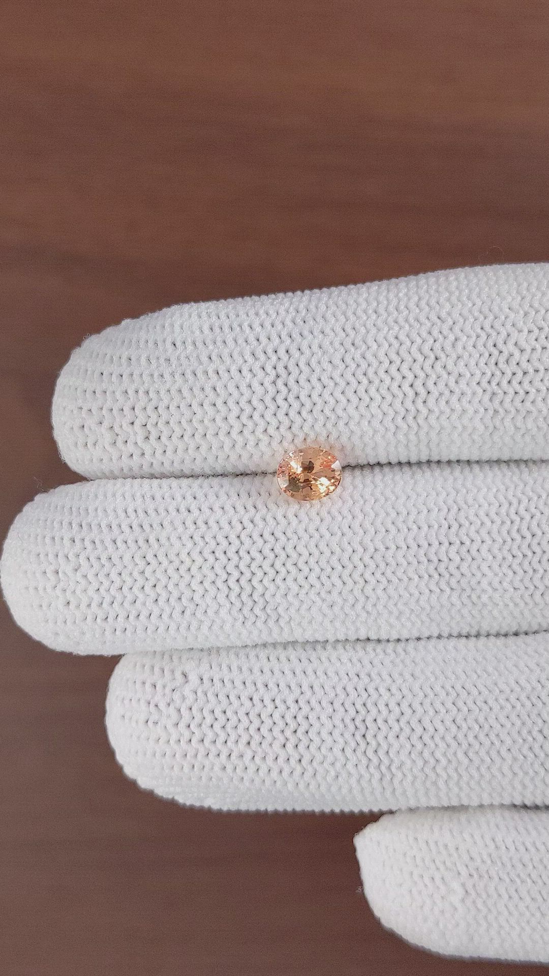 1.02 Ct. Padparadscha Sapphire from Madagascar Size Video