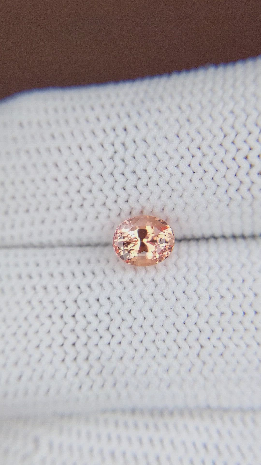 1.02 Ct. Padparadscha Sapphire from Madagascar Size Video