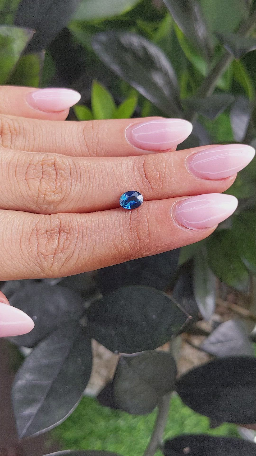 1.00 Ct. Greenish Blue Sapphire from Madagascar Size Video