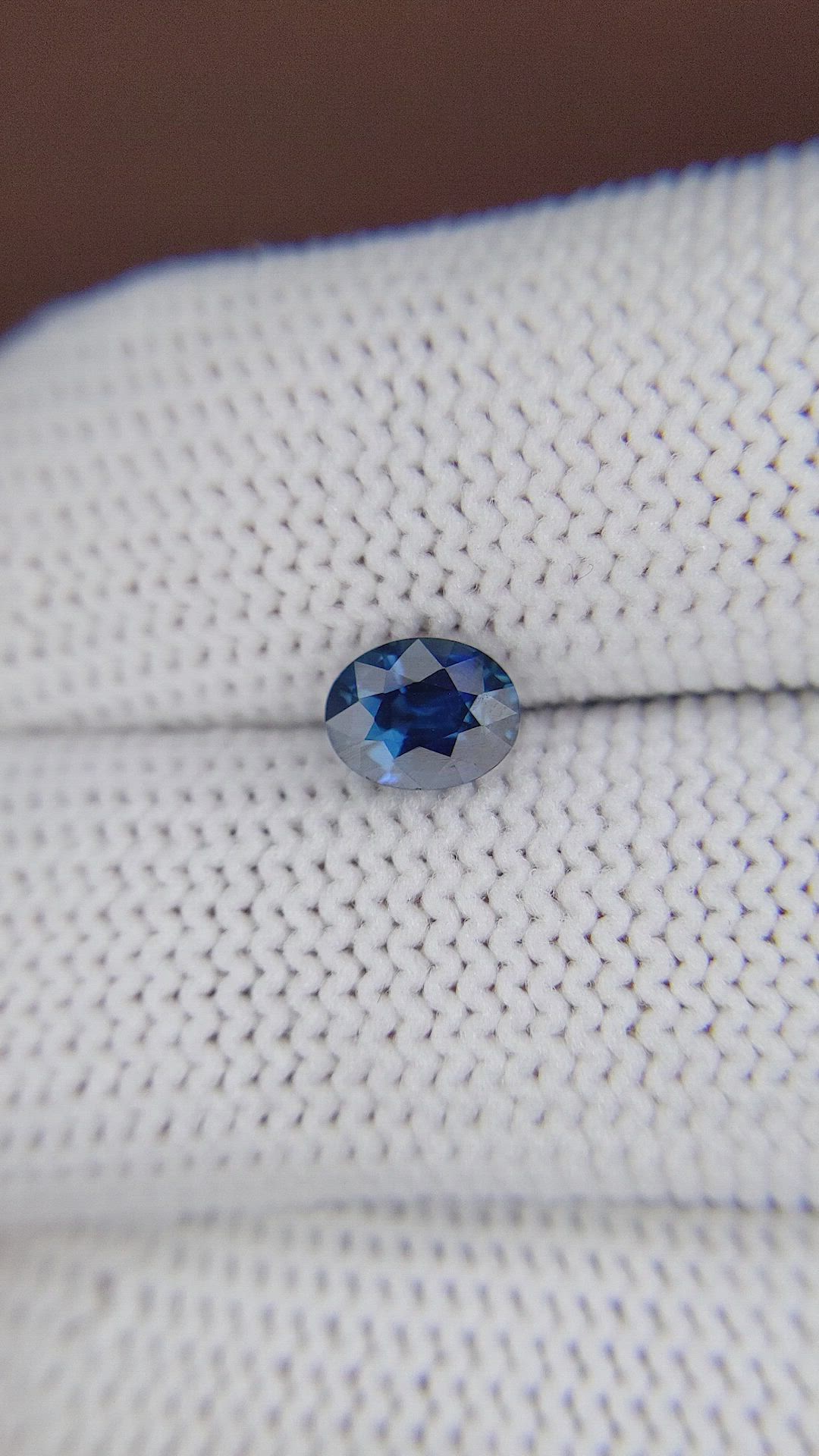 1.00 Ct. Greenish Blue Sapphire from Madagascar Size Video