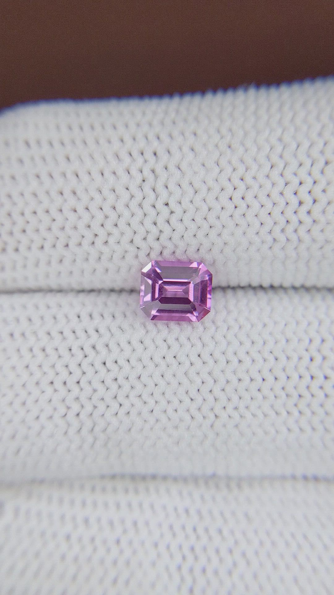 1.02 Ct. Pinkish Purple Sapphire from Madagascar Size Video