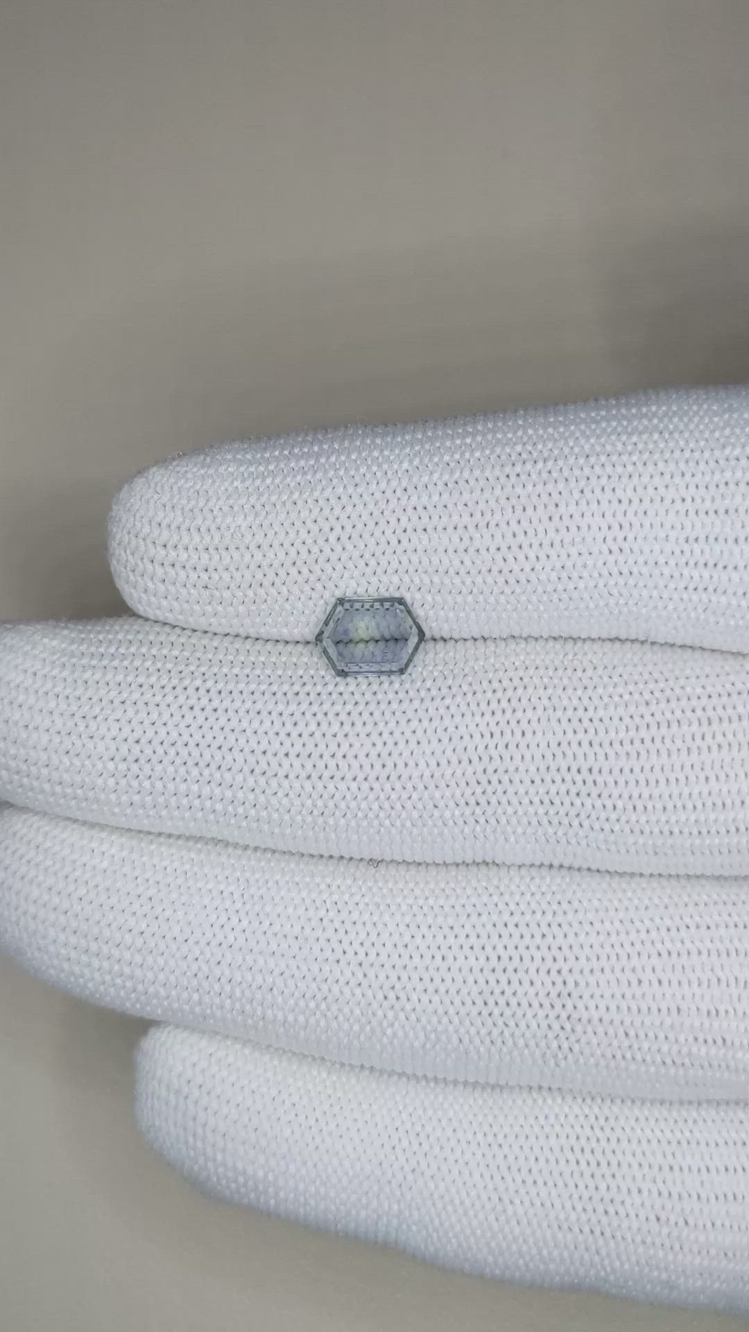 1.19 Ct. Bluish Green Sapphire from Montana Size Video