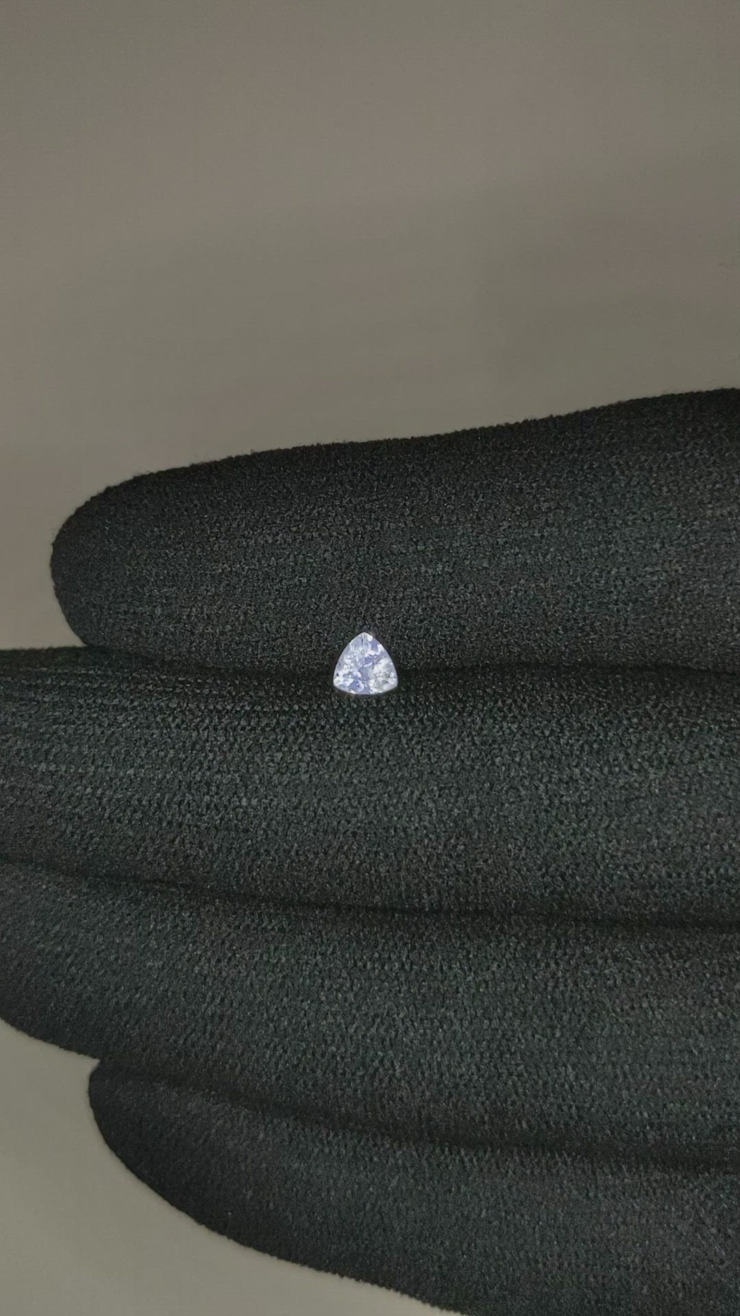 0.36 Ct. White Sapphire from Montana Size Video