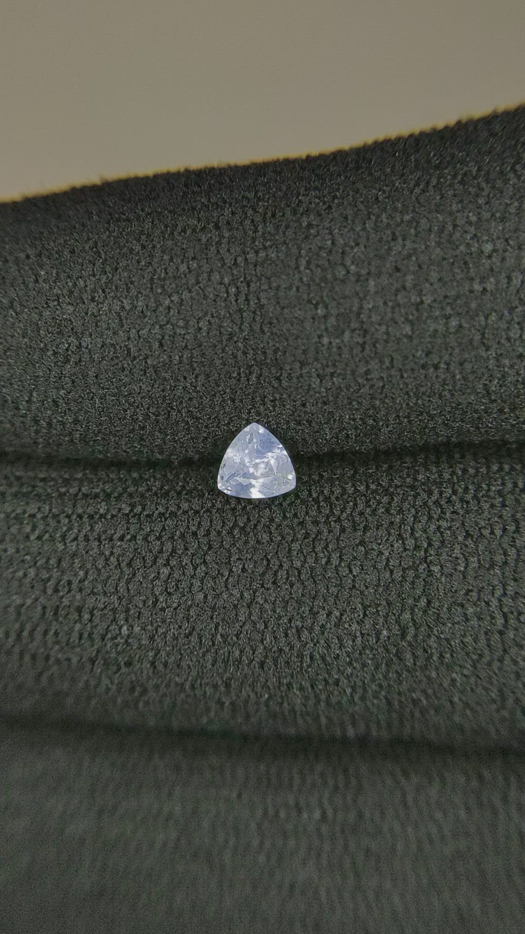 0.36 Ct. White Sapphire from Montana Size Video