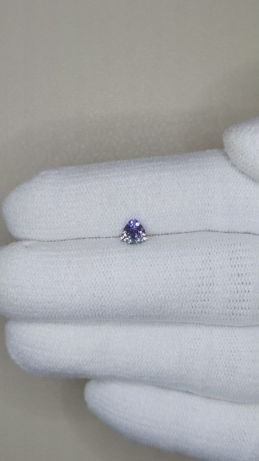 0.33 Ct. Bluish Purple Sapphire from Montana Size Video