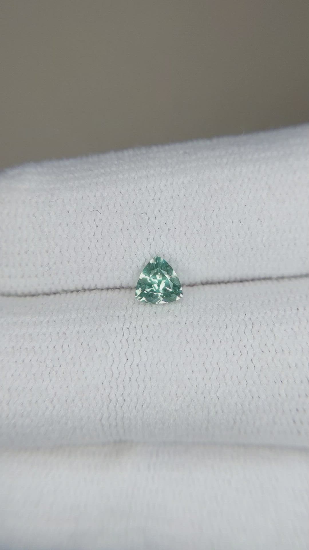 0.39 Ct. Green Sapphire from Montana Size Video
