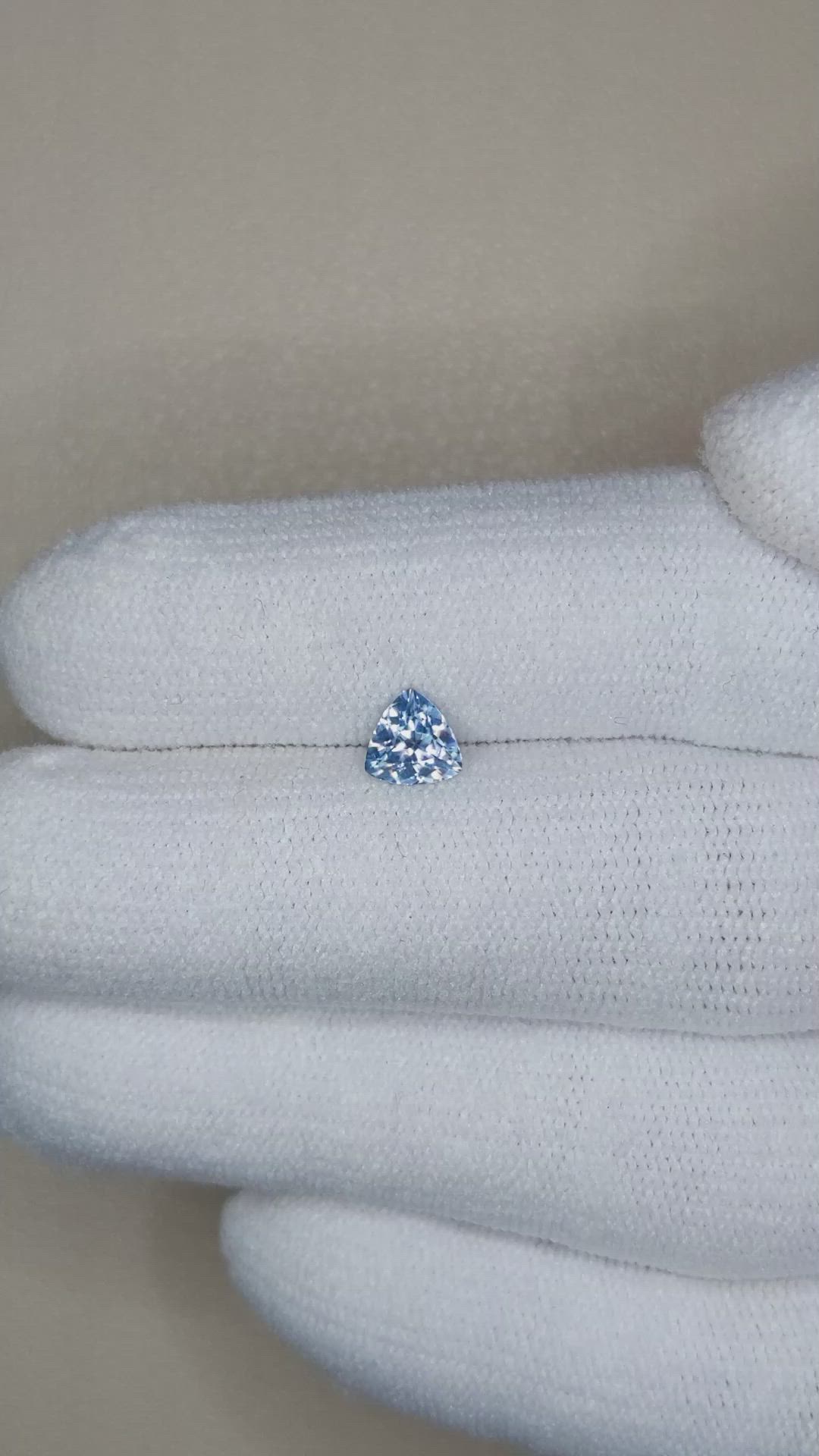 0.62 Ct. Blue Sapphire from Montana Size Video