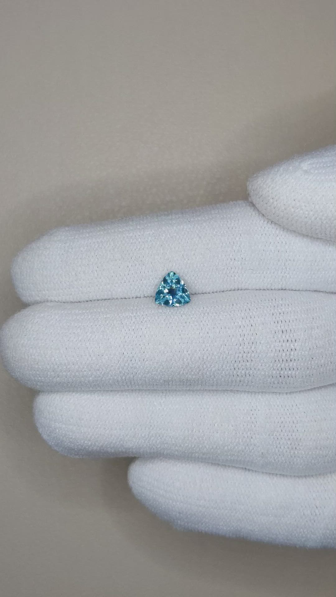 0.73 Ct. Greenish Blue Sapphire from Montana Size Video