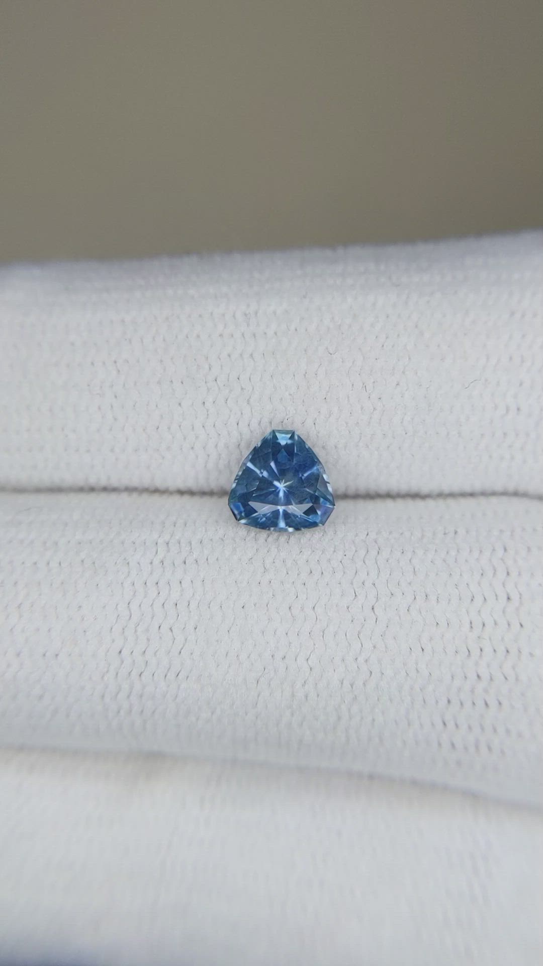 0.75 Ct. Blue Sapphire from Montana Size Video