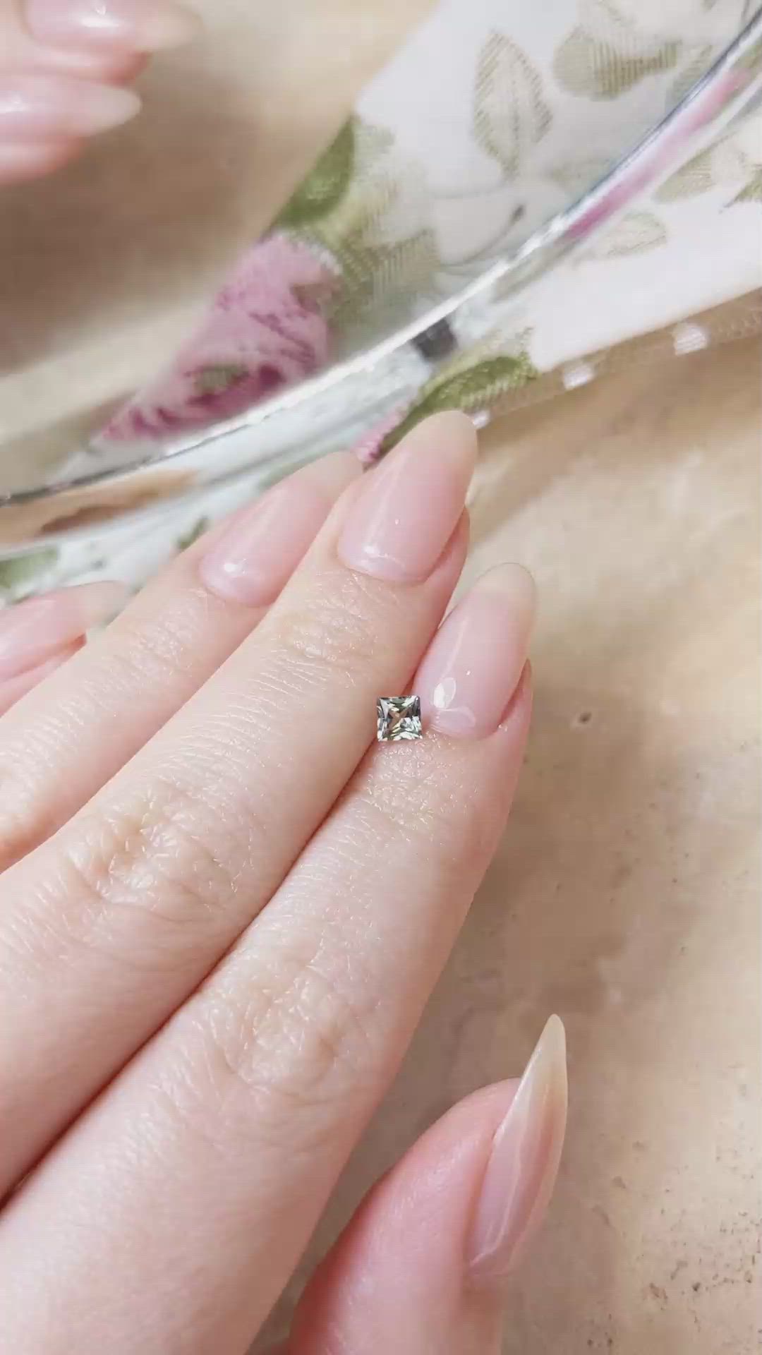 0.32 Ct. Yellow Sapphire from Montana Size Video