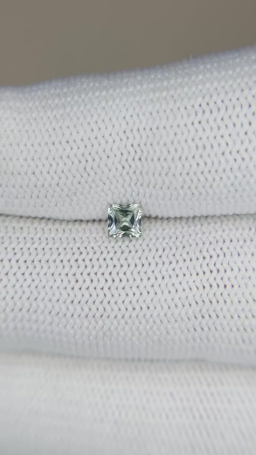 0.32 Ct. Yellow Sapphire from Montana Size Video