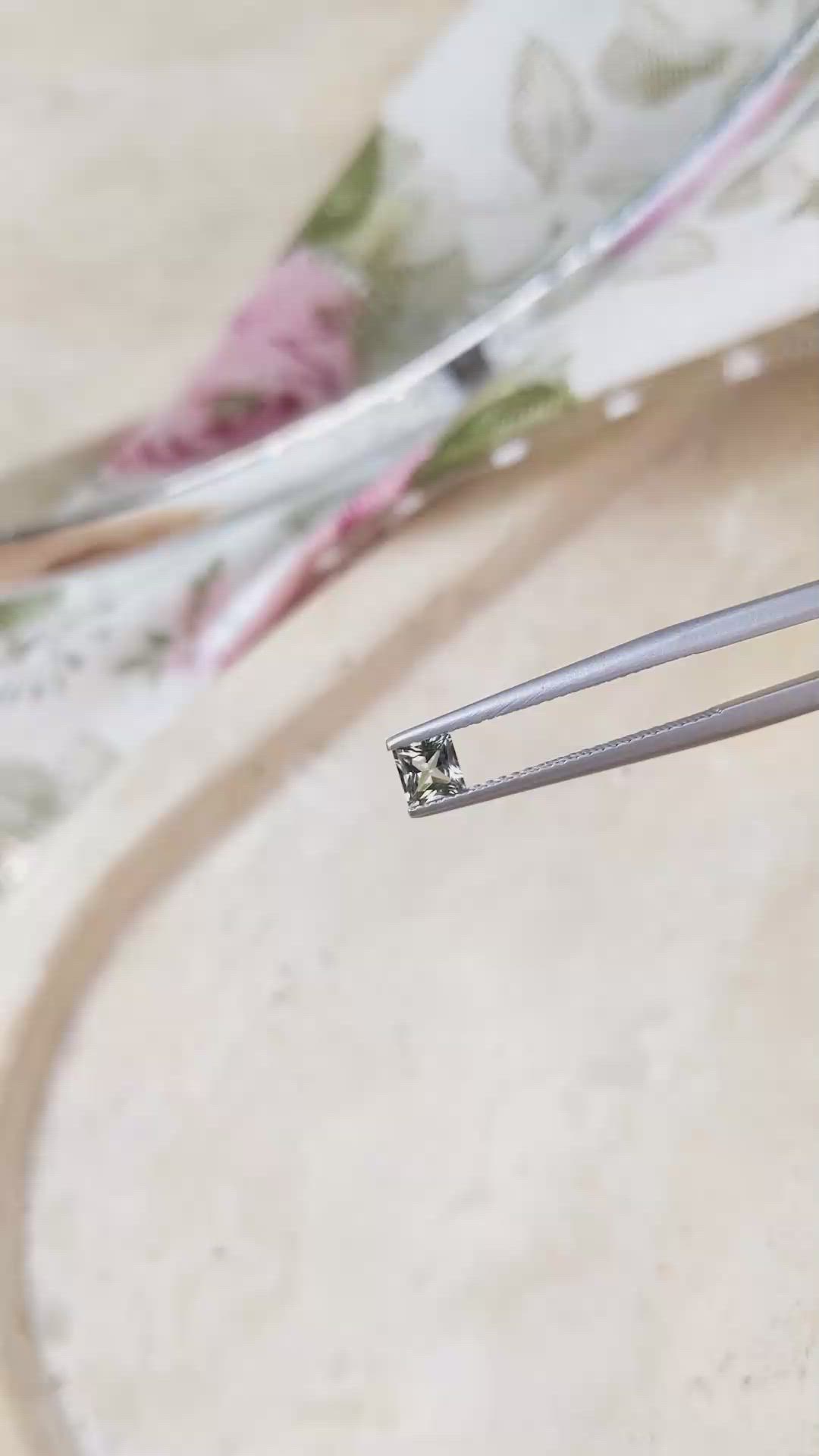 0.32 Ct. Yellow Sapphire from Montana Size Video
