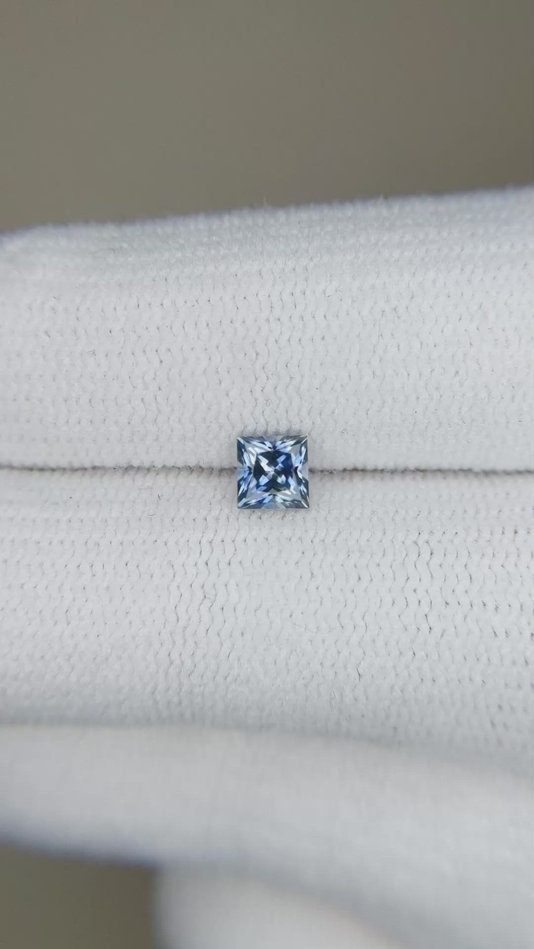 0.40 Ct. Blue Sapphire from Montana Size Video