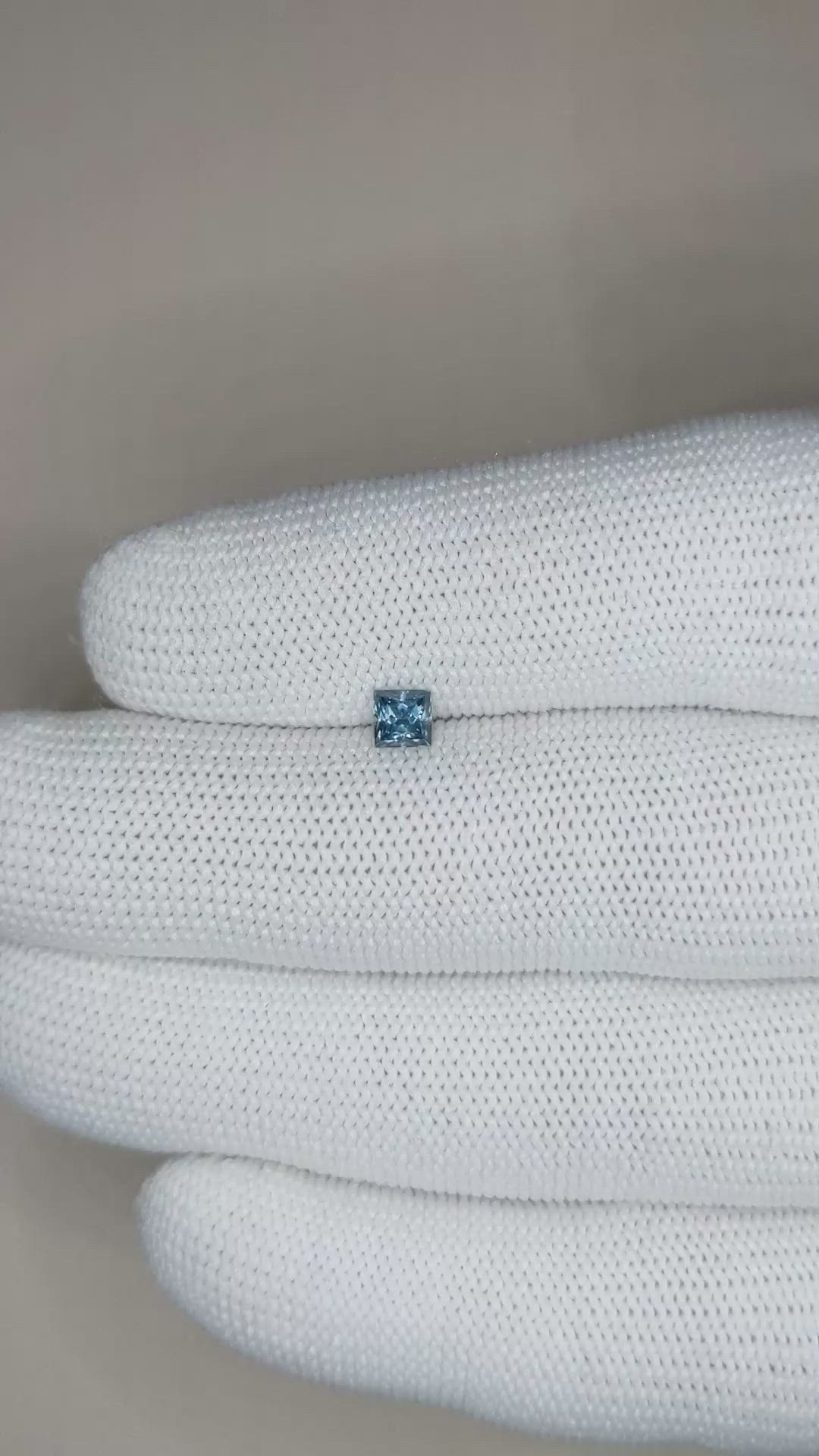 0.43 Ct. Blue Sapphire from Montana Size Video