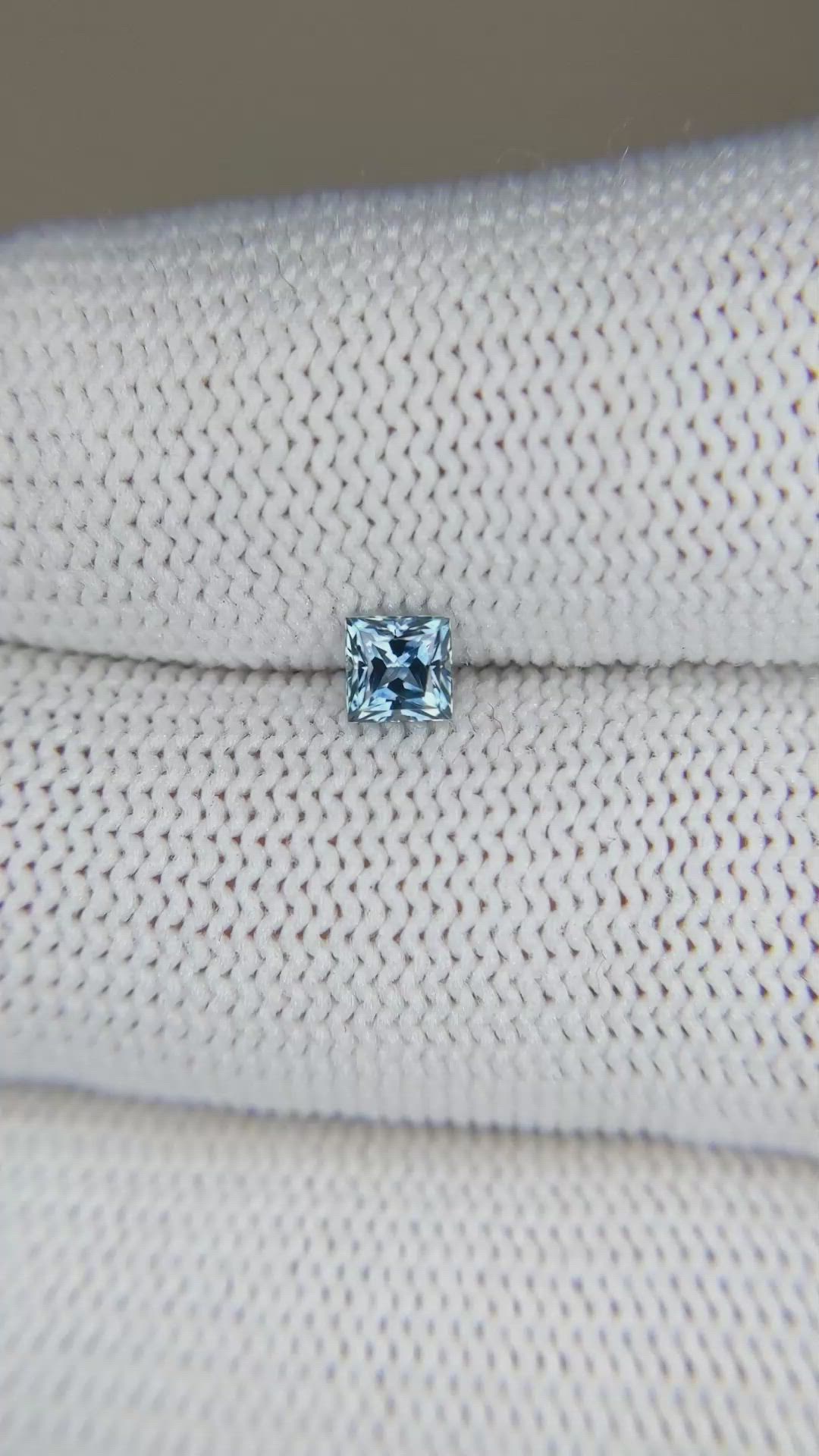 0.43 Ct. Blue Sapphire from Montana Size Video