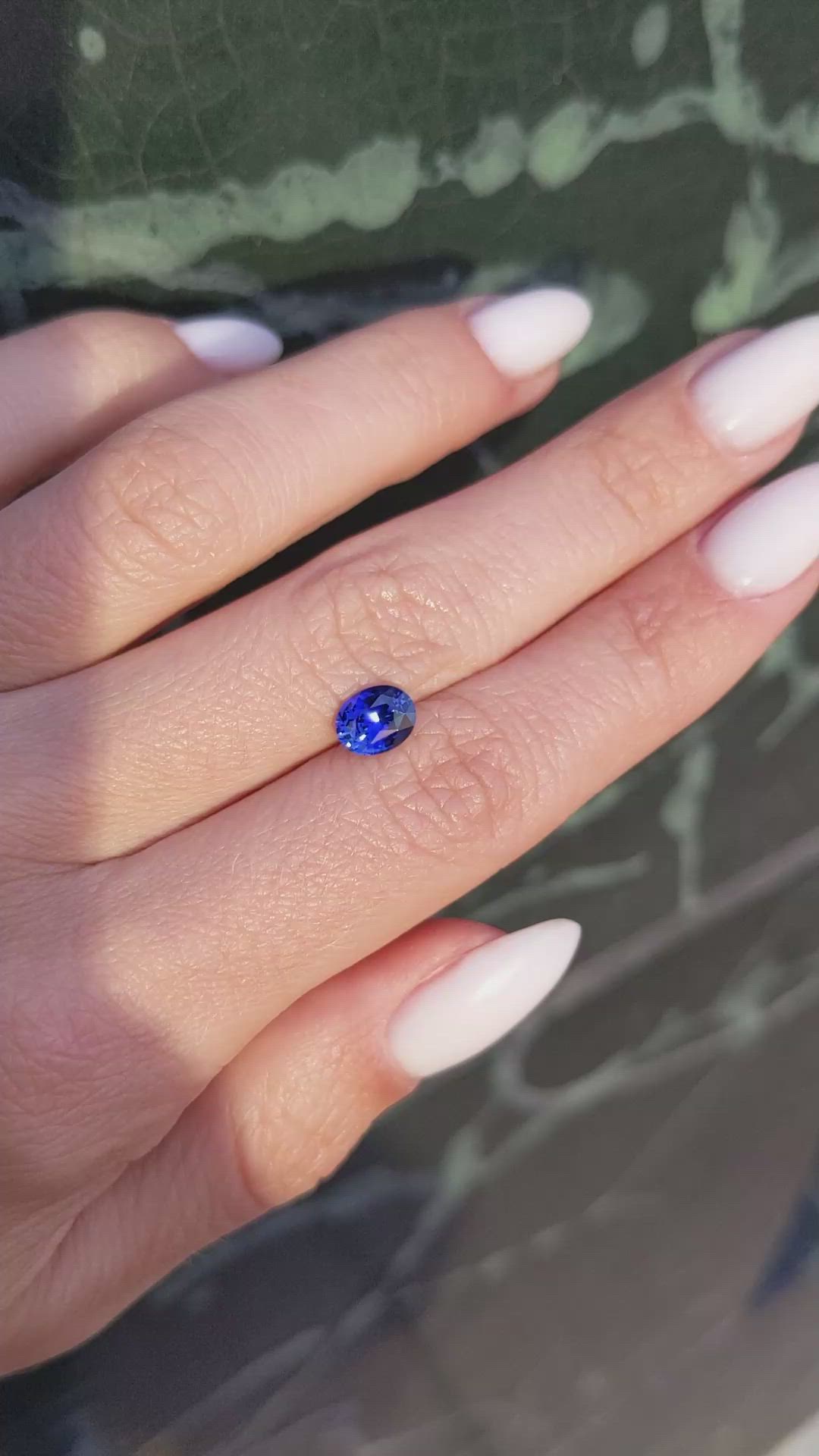 1.06 Ct. Blue Sapphire from Ceylon (Sri Lanka) Size Video