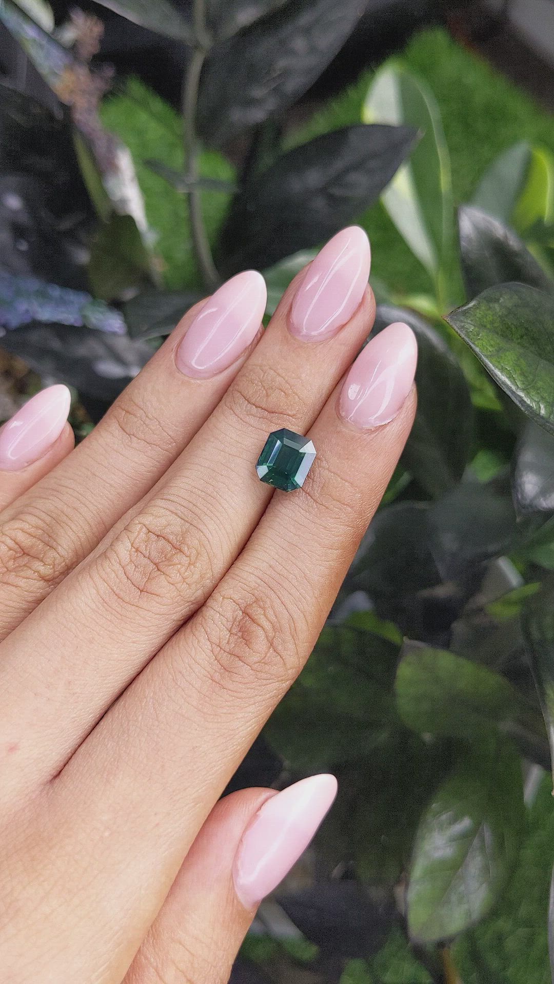 3.05 Ct. Green Sapphire from Madagascar Size Video