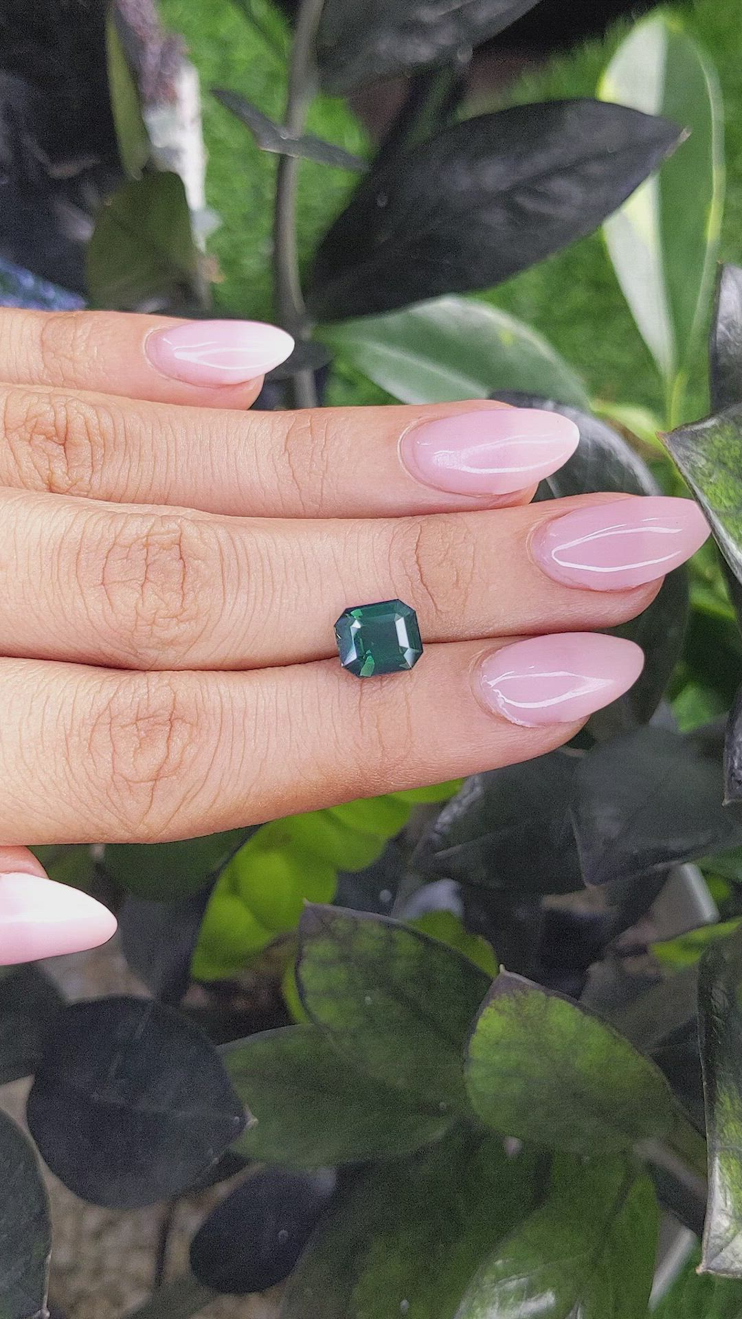3.05 Ct. Green Sapphire from Madagascar Size Video