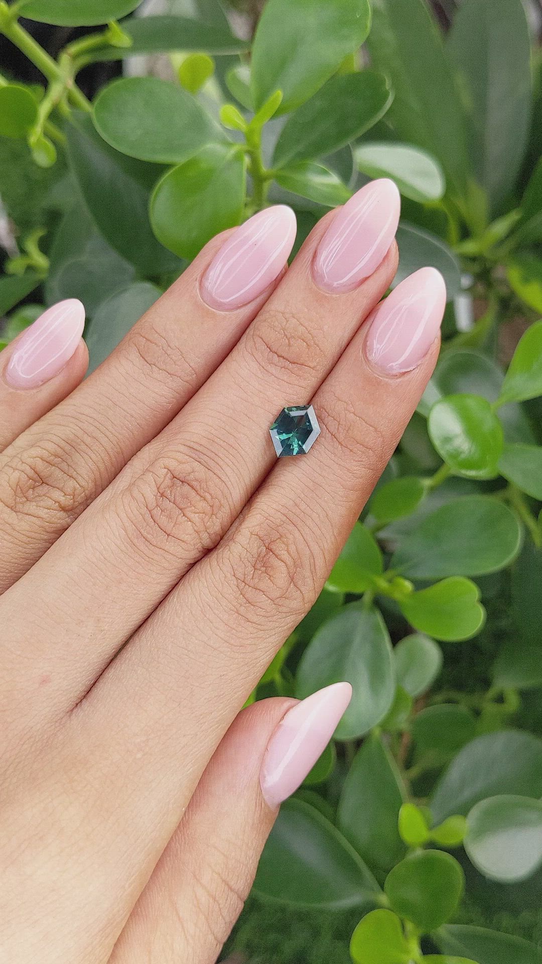 2.05 Ct. Bluish Green Sapphire from Madagascar Size Video