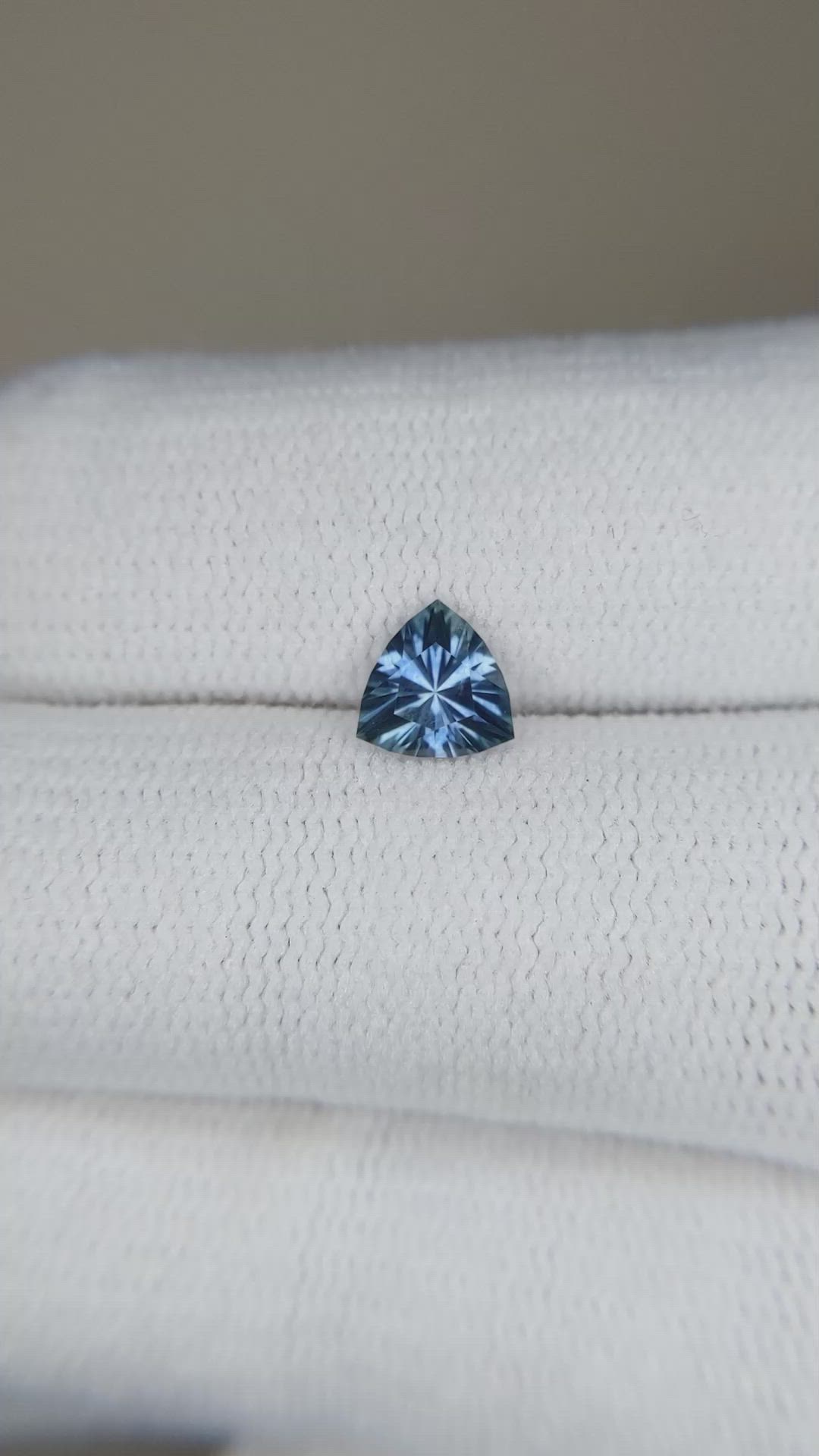 0.64 Ct. Blue Sapphire from Montana Size Video