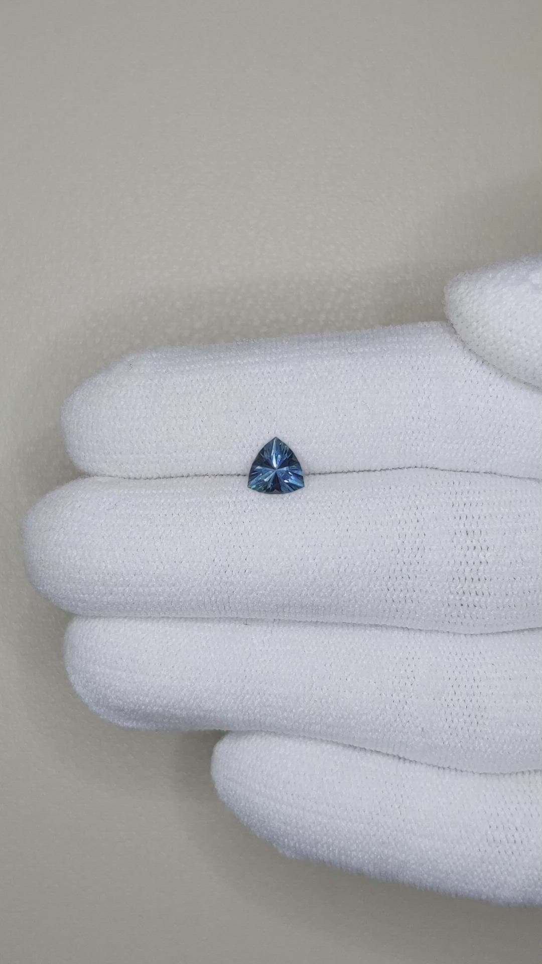 0.64 Ct. Blue Sapphire from Montana Size Video