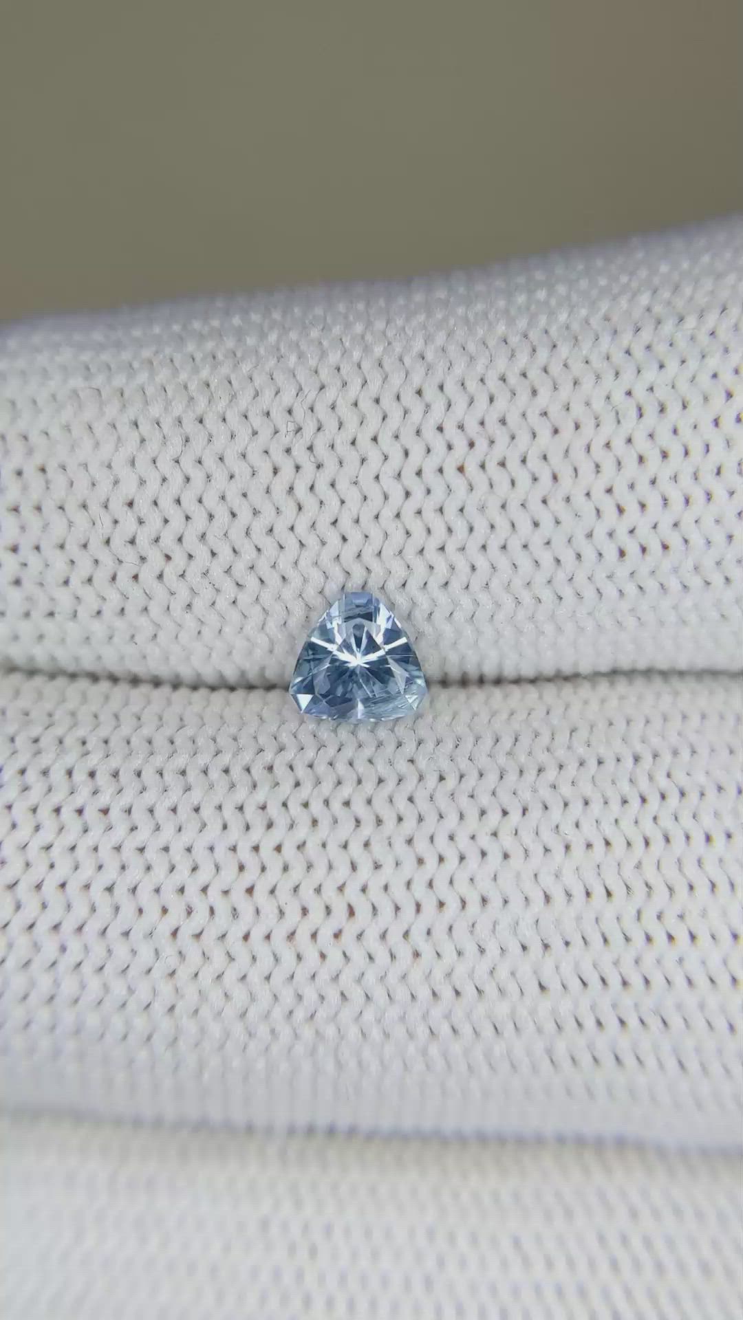 0.63 Ct. Blue Sapphire from Montana Size Video