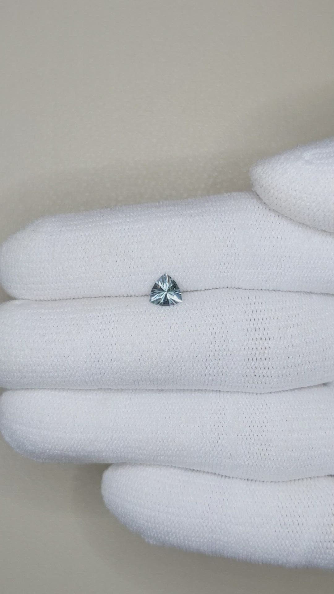 0.43 Ct. Blue Sapphire from Montana Size Video