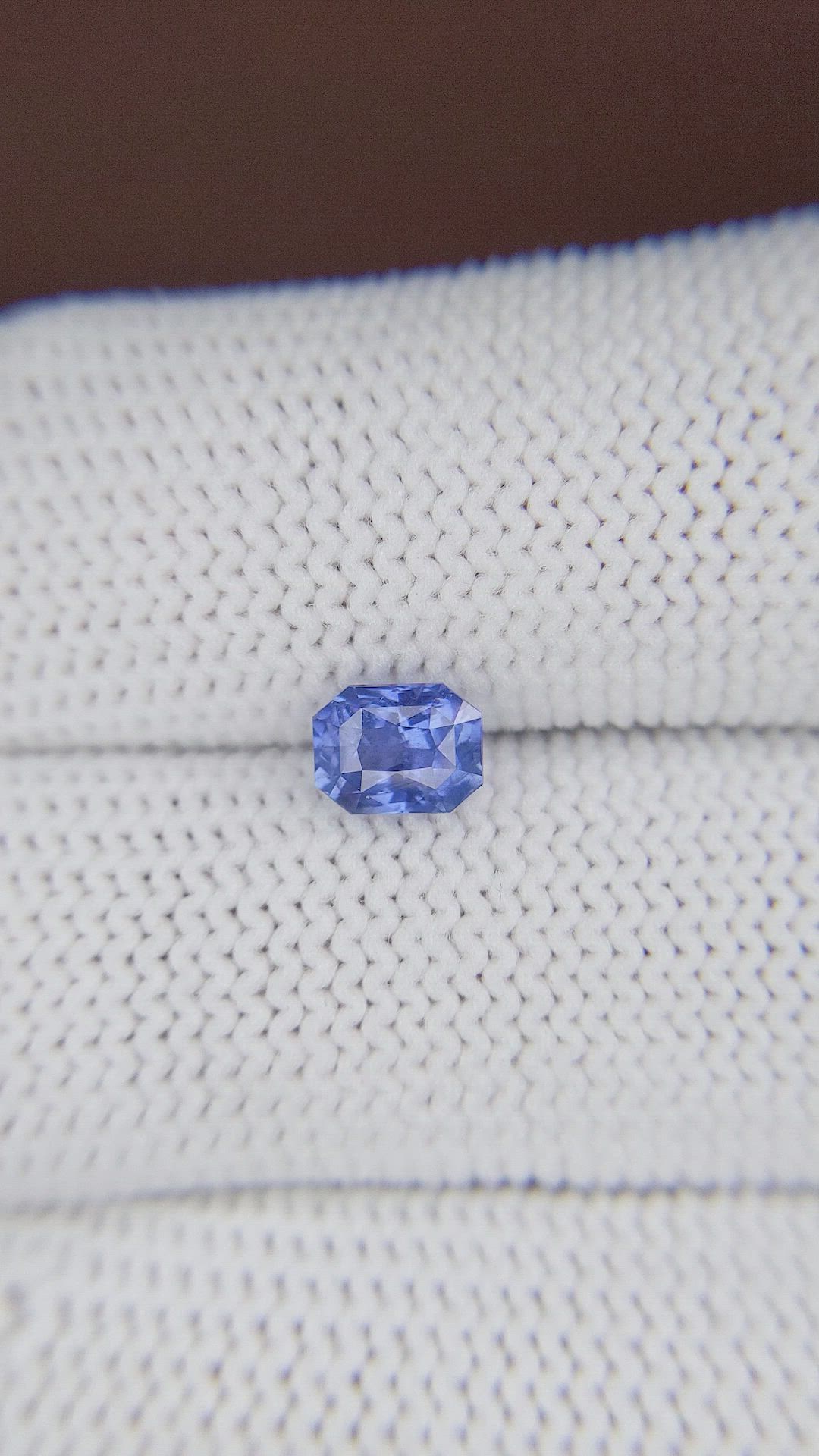 1.08 Ct. Blue Sapphire from Ceylon (Sri Lanka) Size Video