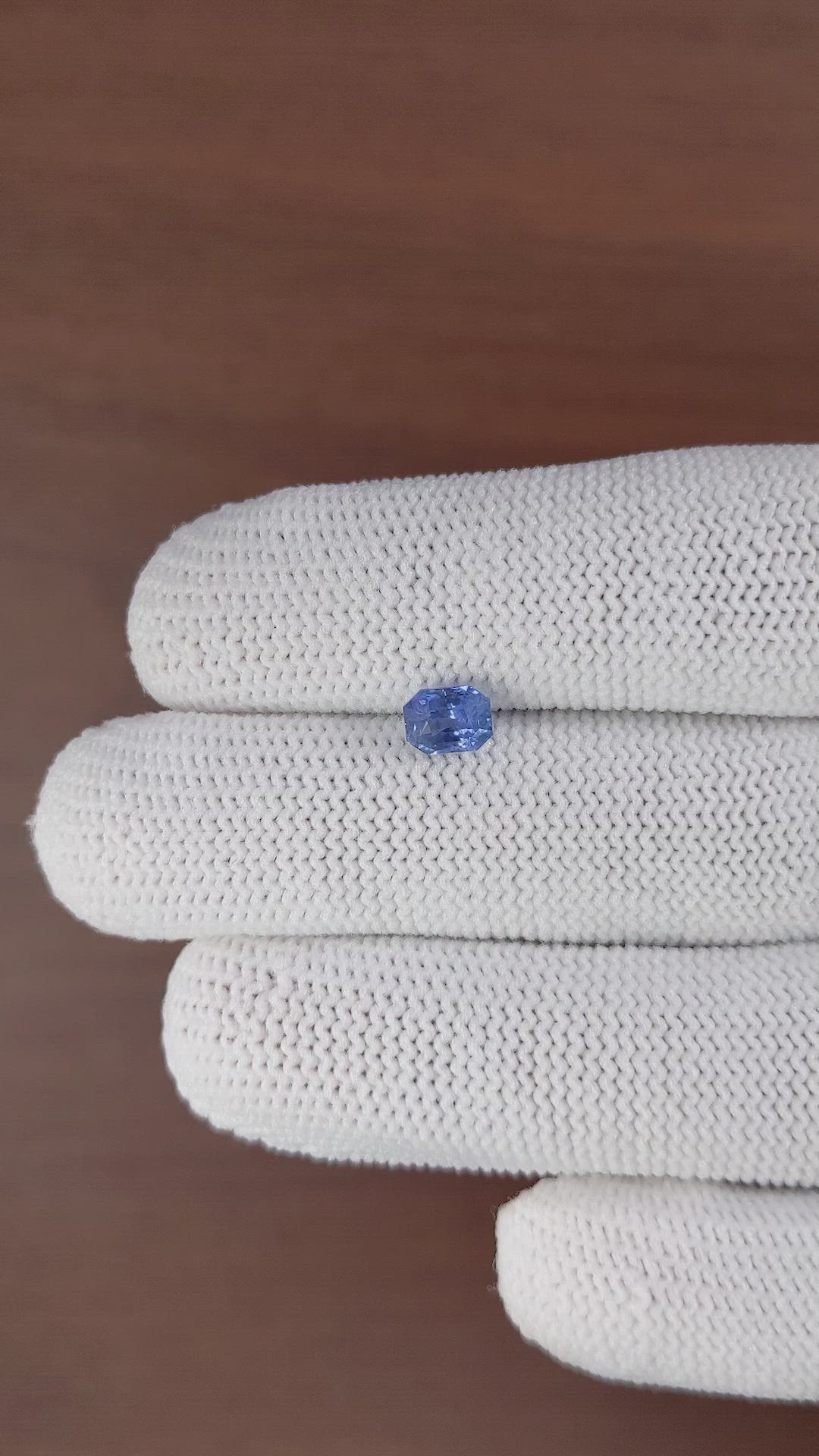 1.08 Ct. Blue Sapphire from Ceylon (Sri Lanka) Size Video