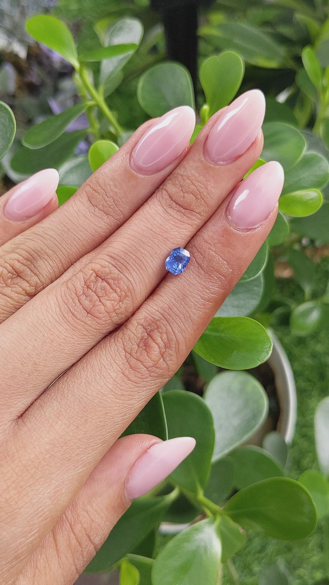 1.08 Ct. Blue Sapphire from Ceylon (Sri Lanka) Size Video