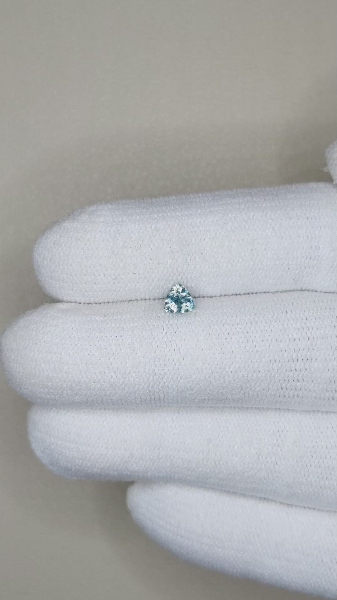 0.29 Ct. Greenish Blue Sapphire from Montana Size Video