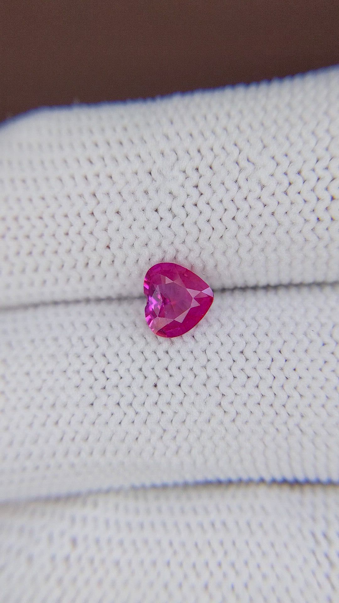 0.85 Ct. Reddish Pink Sapphire from Madagascar Size Video