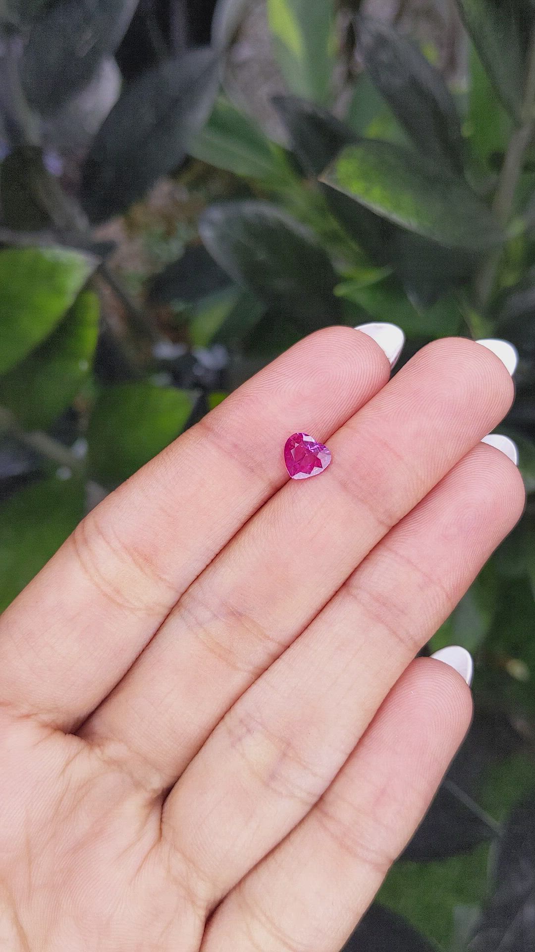 0.85 Ct. Reddish Pink Sapphire from Madagascar Size Video