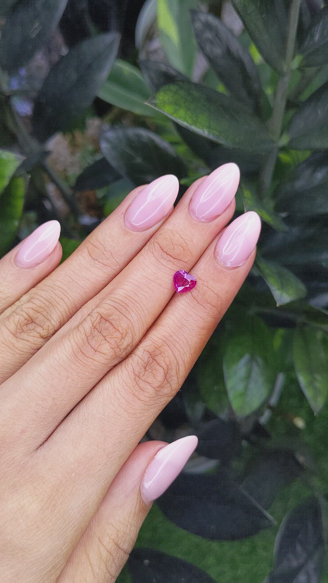 0.85 Ct. Reddish Pink Sapphire from Madagascar Size Video