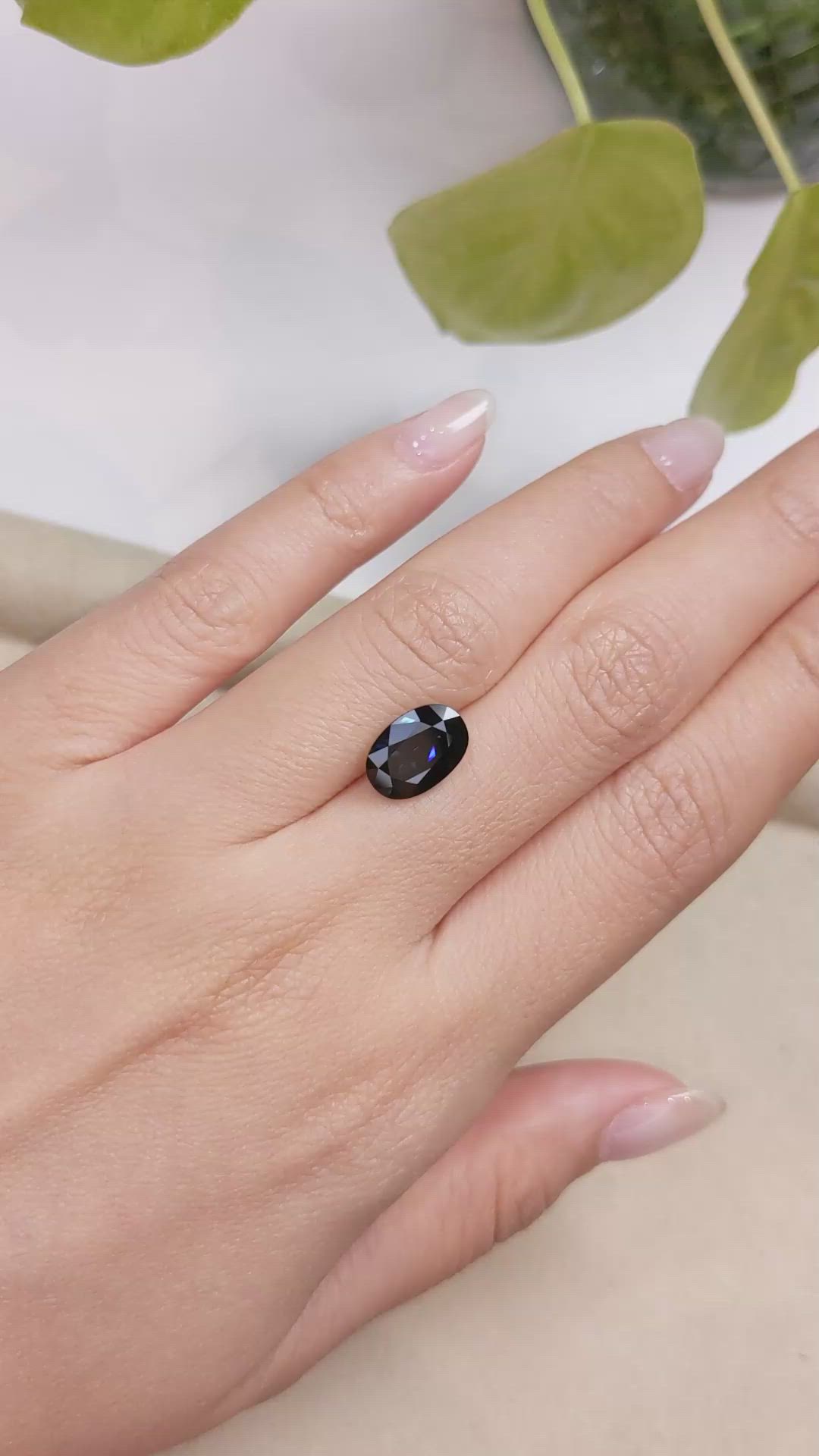 3.83 Ct. Blue Sapphire from Australia Size Video