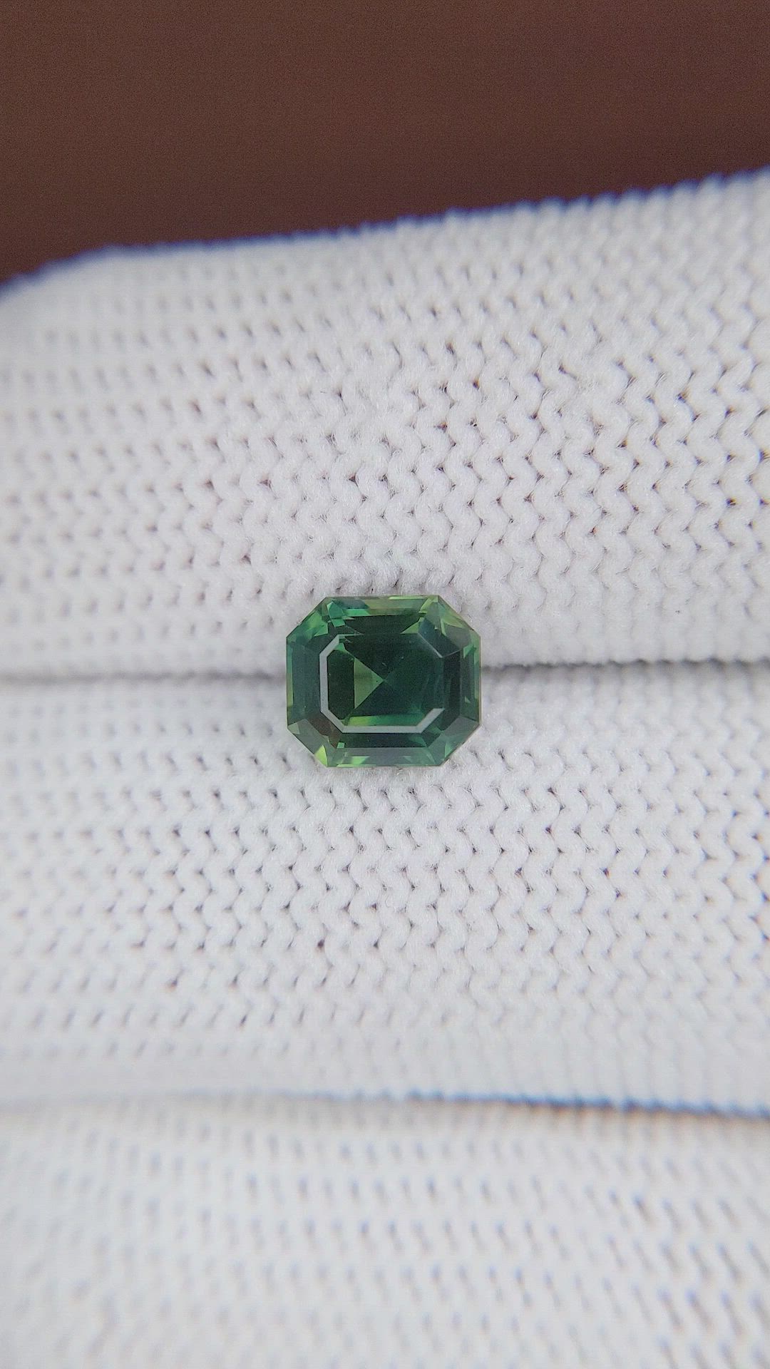 2.10 Ct. Bluish Green Sapphire from Madagascar Size Video
