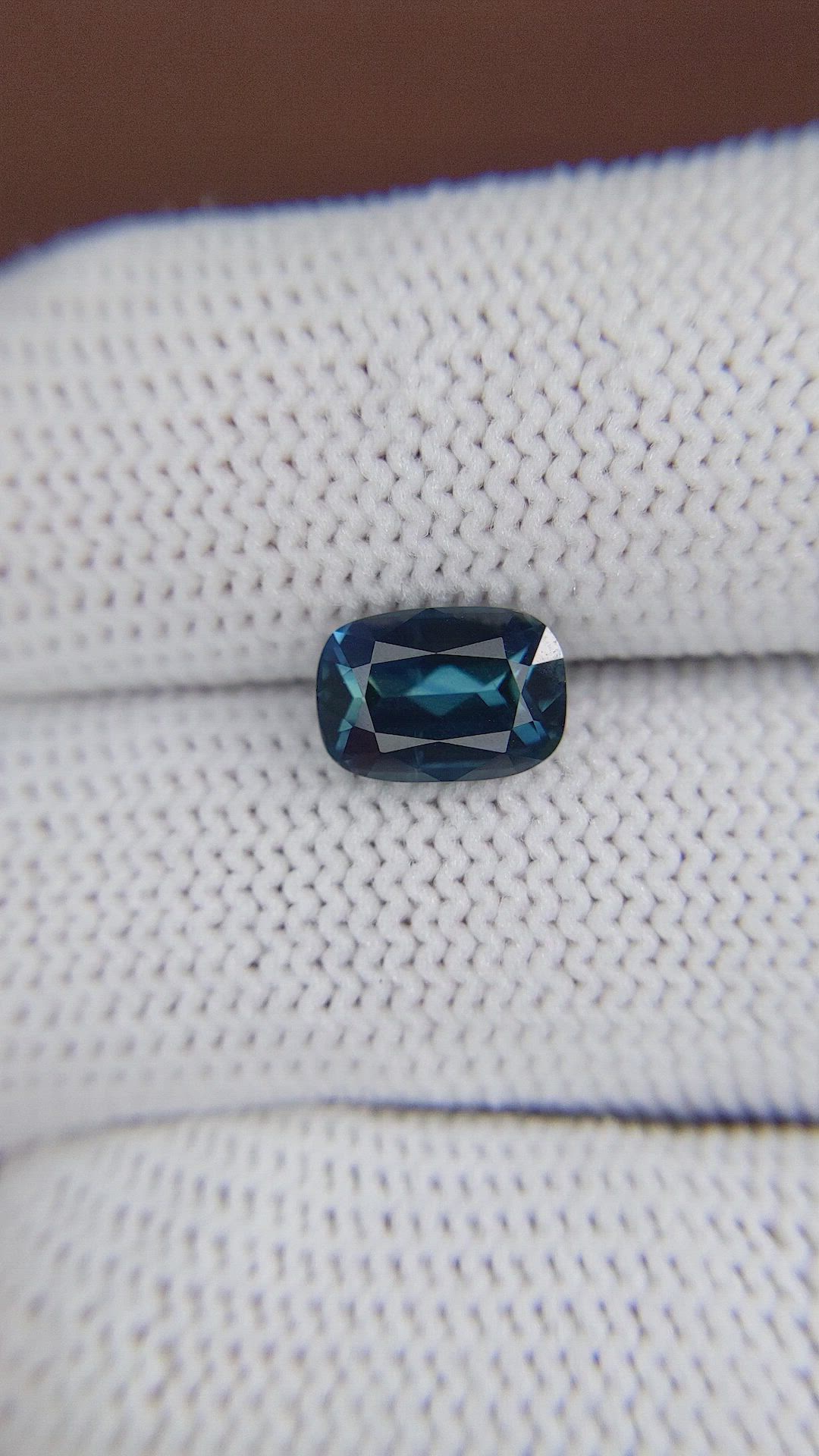 2.55 Ct. Greenish Blue Sapphire from Madagascar Size Video