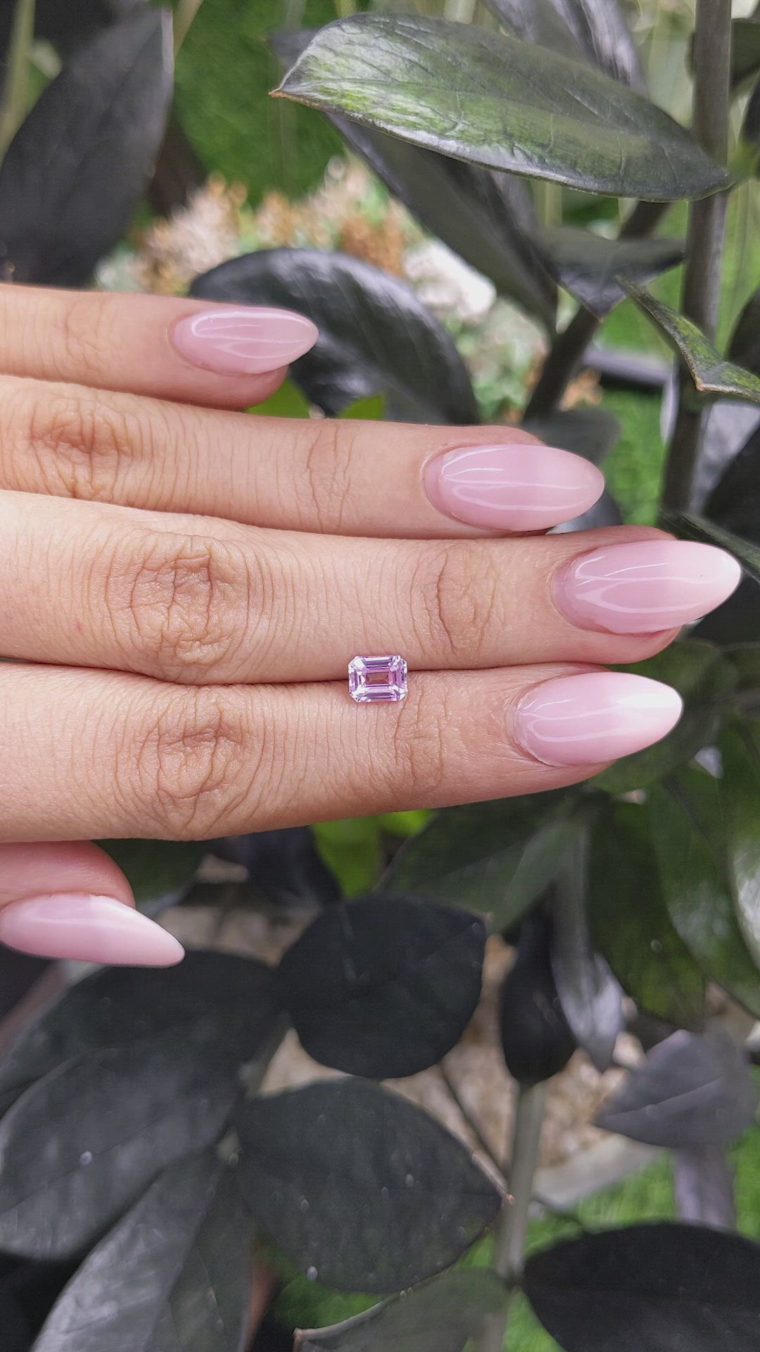 1.08 Ct. Pink Sapphire from Madagascar Size Video